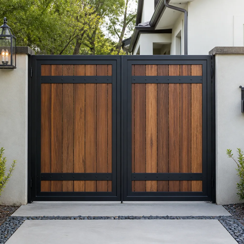 Wood & steel frame